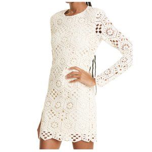 NWOT ROTATE BIRGER CHRISTENSEN Woman's Erna‎ Cotton Crochet Dress (6)